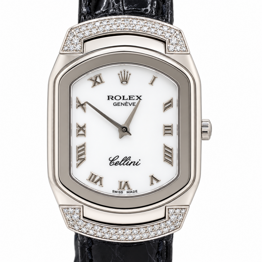 Rolex Cellini 24MM 6692 18K White Gold Watch
